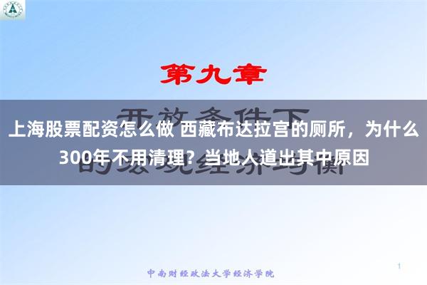 上海股票配资怎么做 西藏布达拉宫的厕所，为什么300年不用清理？当地人道出其中原因