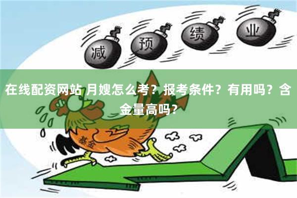 在线配资网站 月嫂怎么考？报考条件？有用吗？含金量高吗？