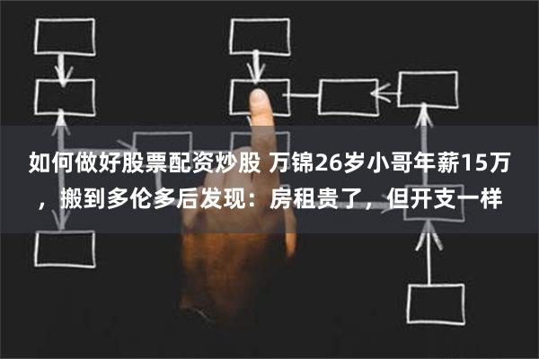 如何做好股票配资炒股 万锦26岁小哥年薪15万，搬到多伦多后发现：房租贵了，但开支一样